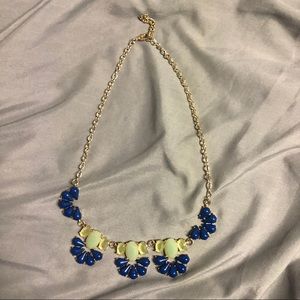 Blue statement necklace